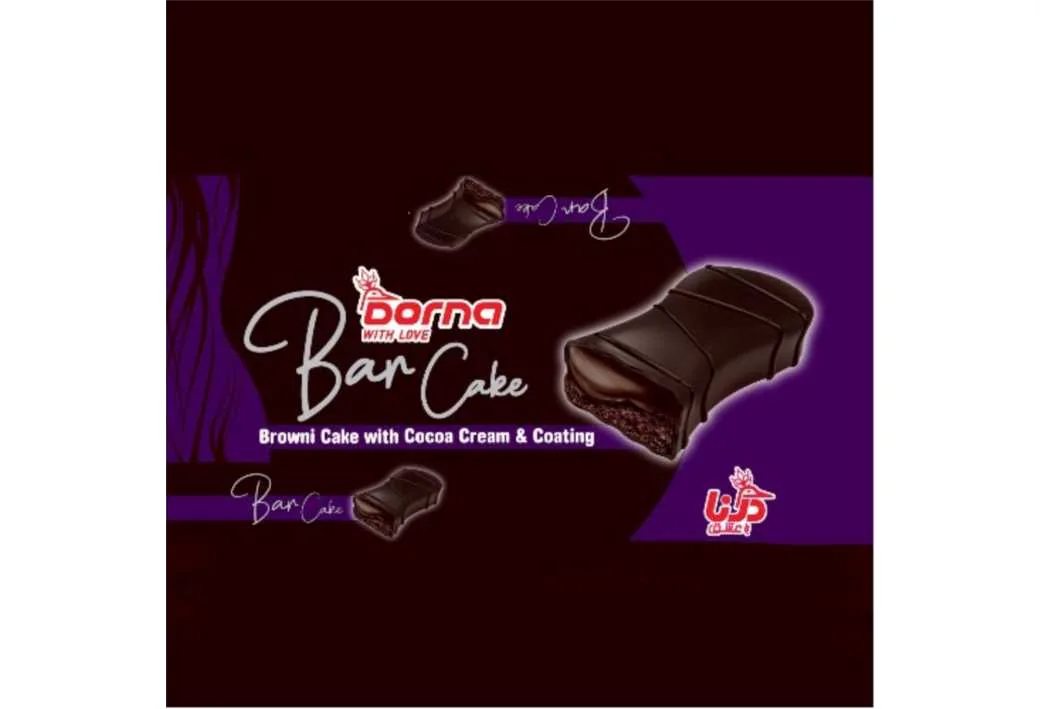 Dorna WITH LOVE Bar Cake Browni Cake With Cocoa Cream &Coating درنا با عشق